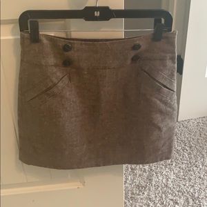 Brown tweed Miniskirt